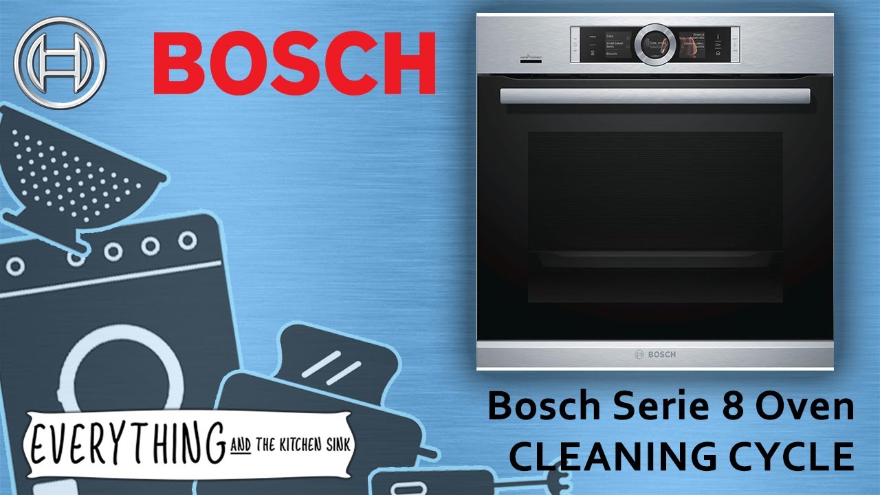 Цикл пиролитической очистки духовки Bosch