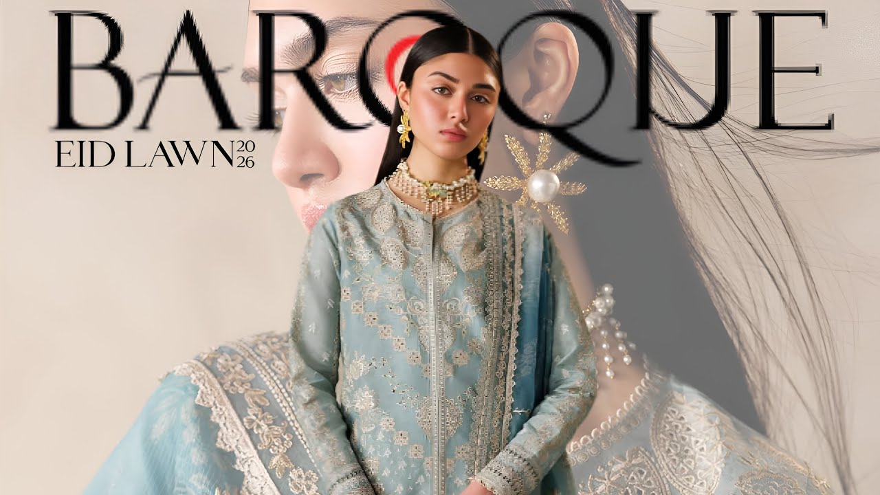Baroque Eid Lawn Collection 2026 | Baroque Luxury Lawn Unstitched Collection 2026