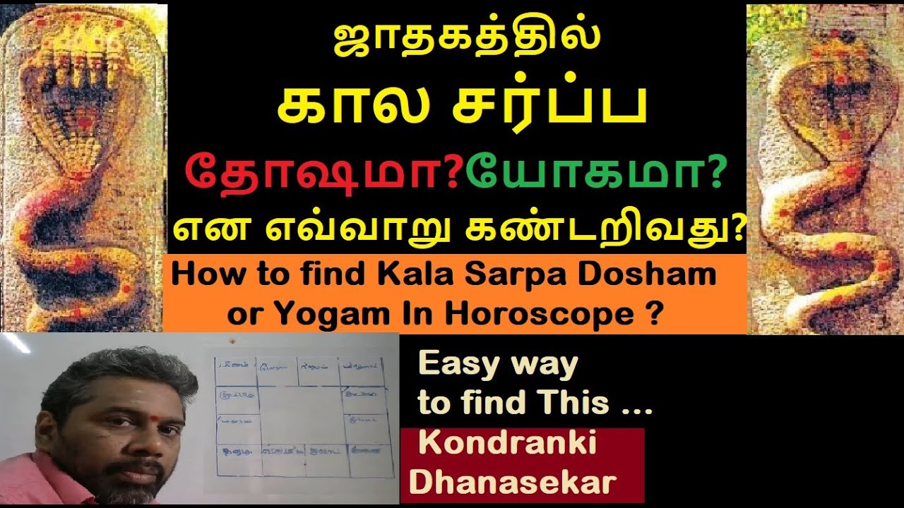 ஜாதகத்தில் கால சர்ப்ப தோஷமா? யோகமா? என எவ்வாறு கண்டறிவது? How to find Kala Sarpa Dosham or Yogam ?