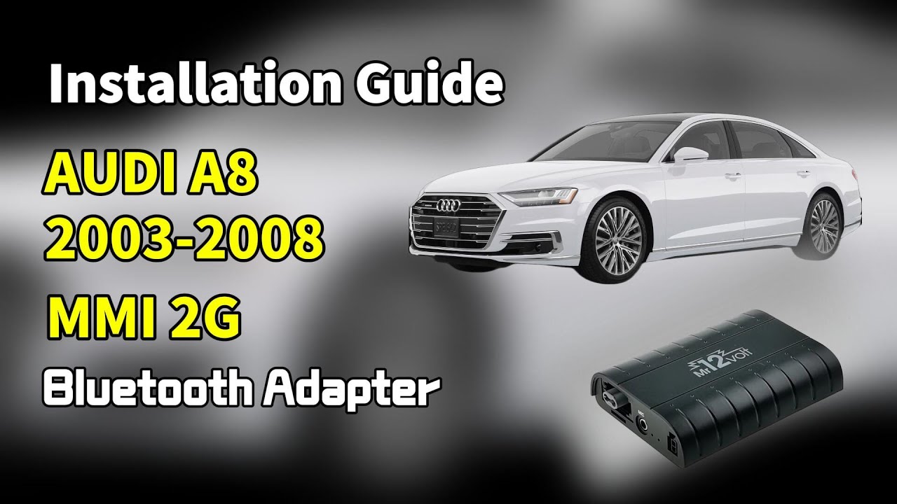 Audi A8 MMI 2G Mr12Volt P600 Bluetooth adapter installation (2003-2008)