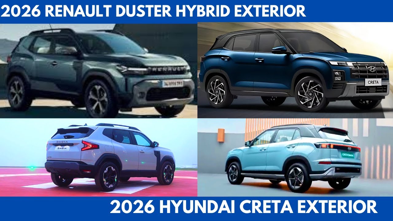 Exterior Differences the New Renault Duster Hybrid 2026 Vs Hyundai Creta 2026