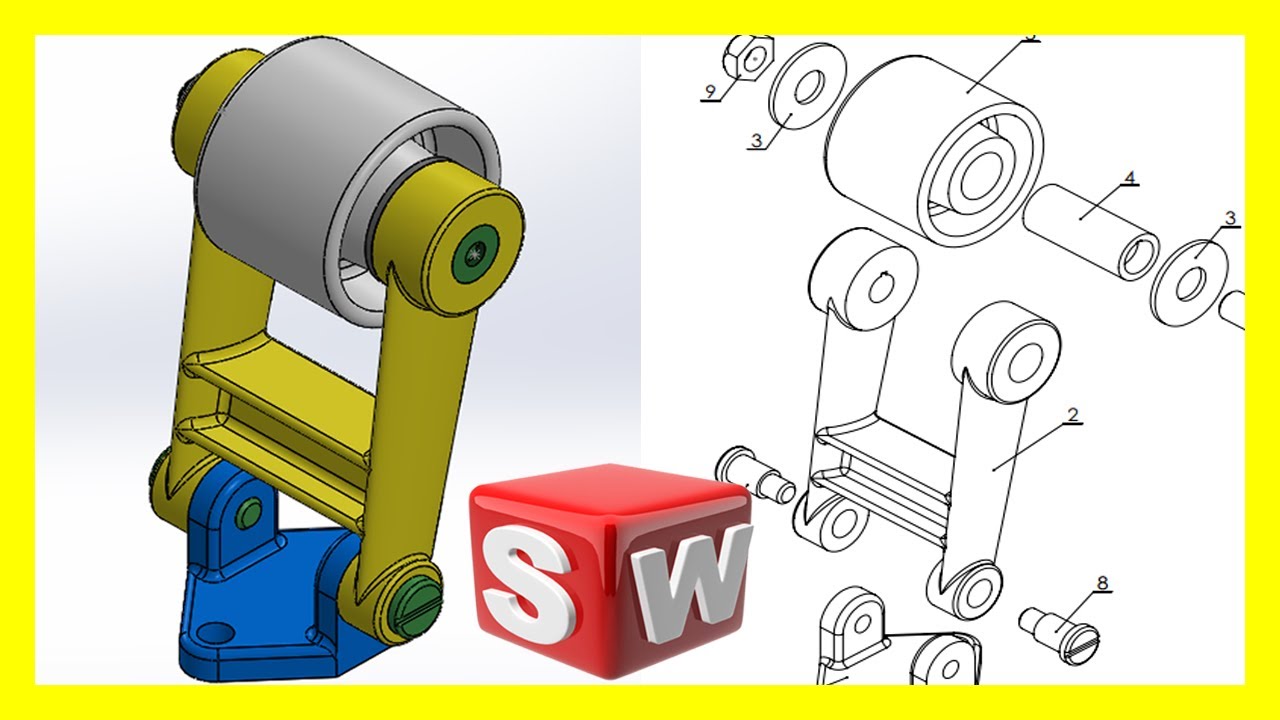 Solidworks 2020 || Tensor de correa ensamble completo