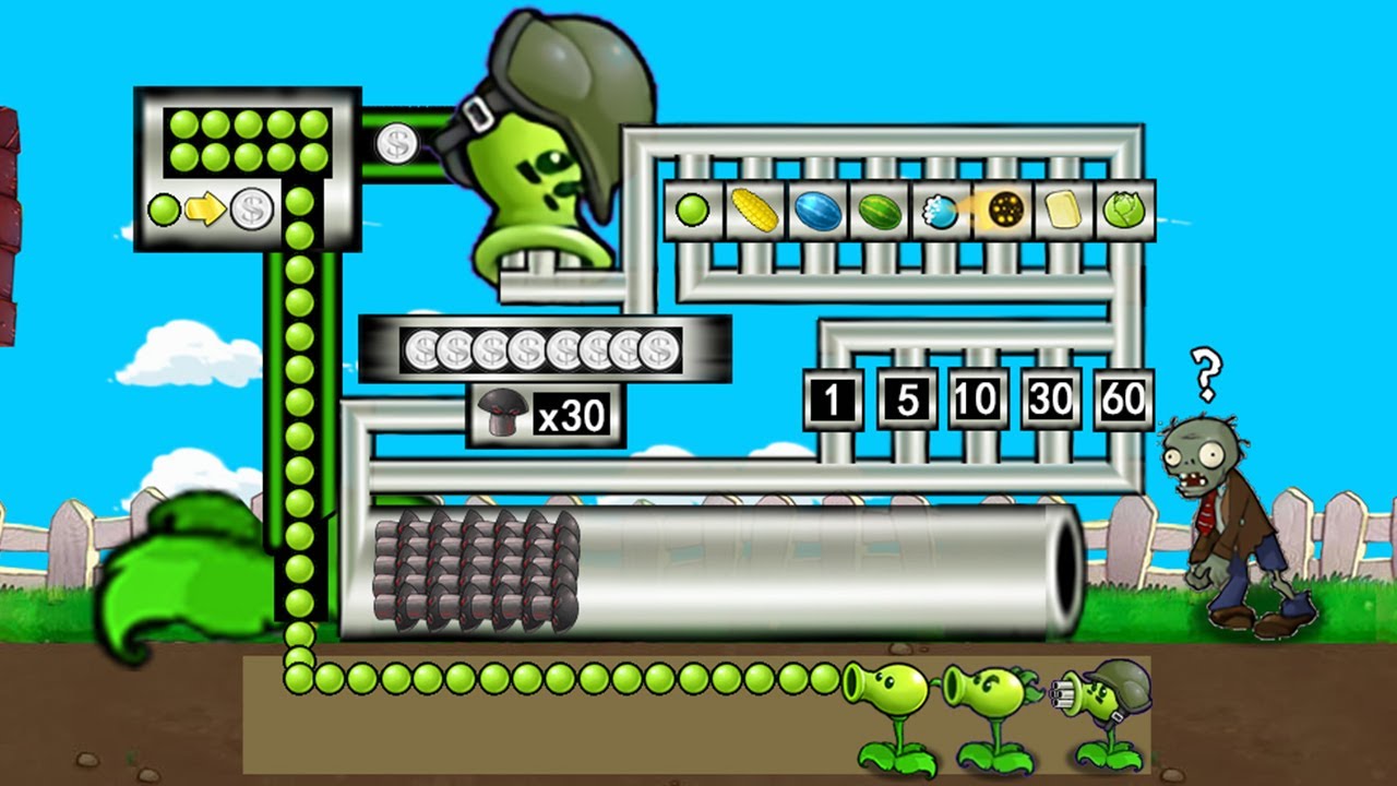 Strongest Fusion Plant. 217 Plants Vs. Zombies PvZ Plus pvz funny moments