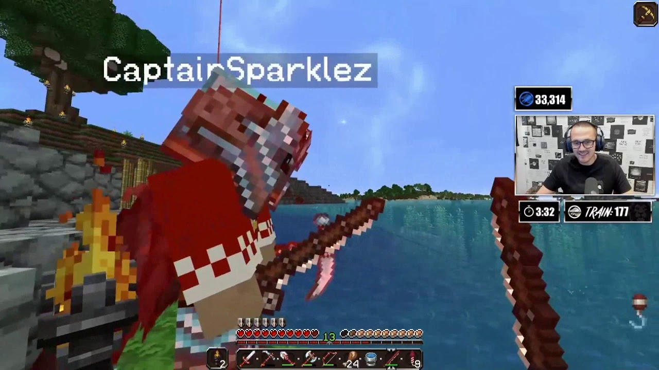 Syndicate Annoying Jordan/CaptainSparklez with fishing next to him Funny moments