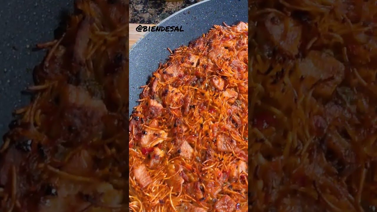 Fideu&agrave; de monta&ntilde;a con lomo de cerdo y trufa negra