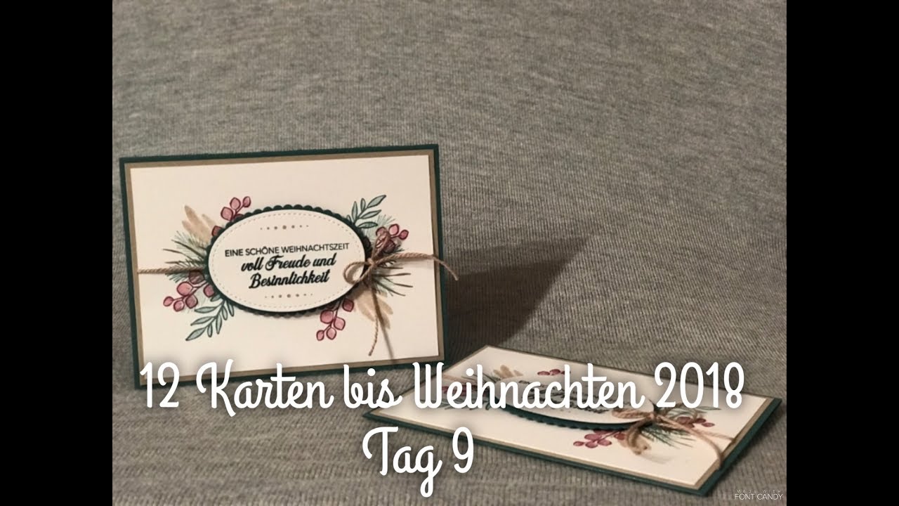 12 Karten bis Weihnachten 2018 | Tag 9 | mit Produkten von Stampin' Up!