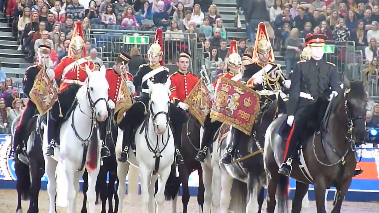 The Household Cavalry Musical Ride .Olympia Horse Show 2019