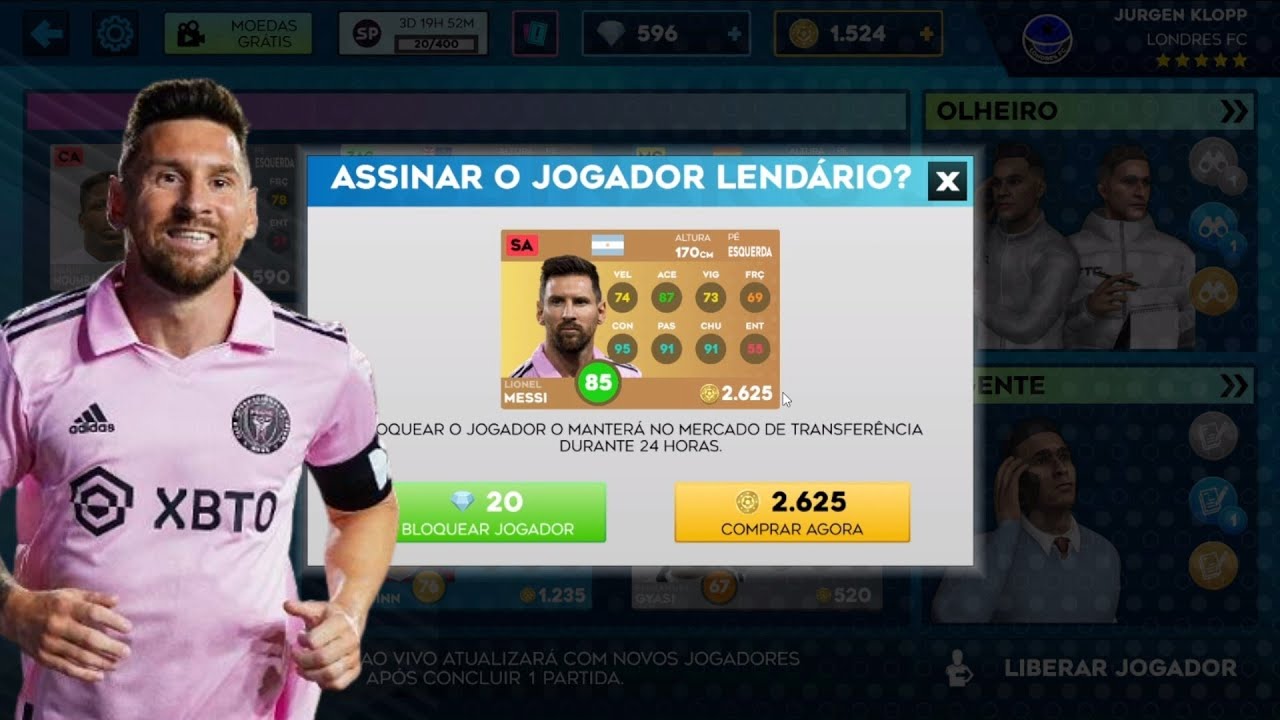 DLS 24 | Modo Carreira Londres FC #81 ( Finalmente !! Messi Oferecido )