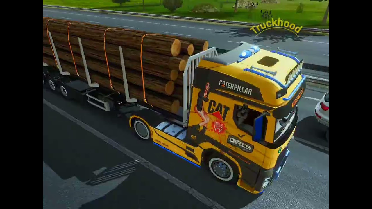 Logs 🪵 delivery 25 tons/ Nuremberg to Munich 🌃 full delivery 🚚😳 #truckersofeurope3 #foryoupage