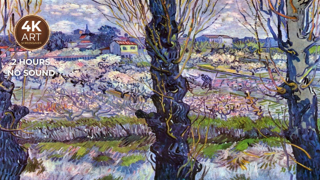 The Town That Changed Everything | Van Gogh View of Arles | 2 Hours Screensaver   ---EcoArtLab