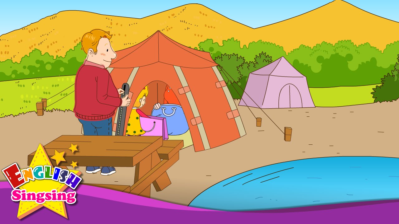 [Suggestion] Let's go camping. - Easy Dialogue - English educational animation with subtitles