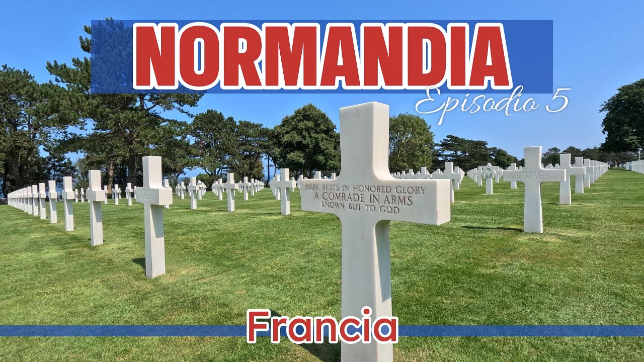 Ep.5 Viaggio in MOTO in FRANCIA: NORMANDIA il Cimitero Americano di Colleville-Su-Mer