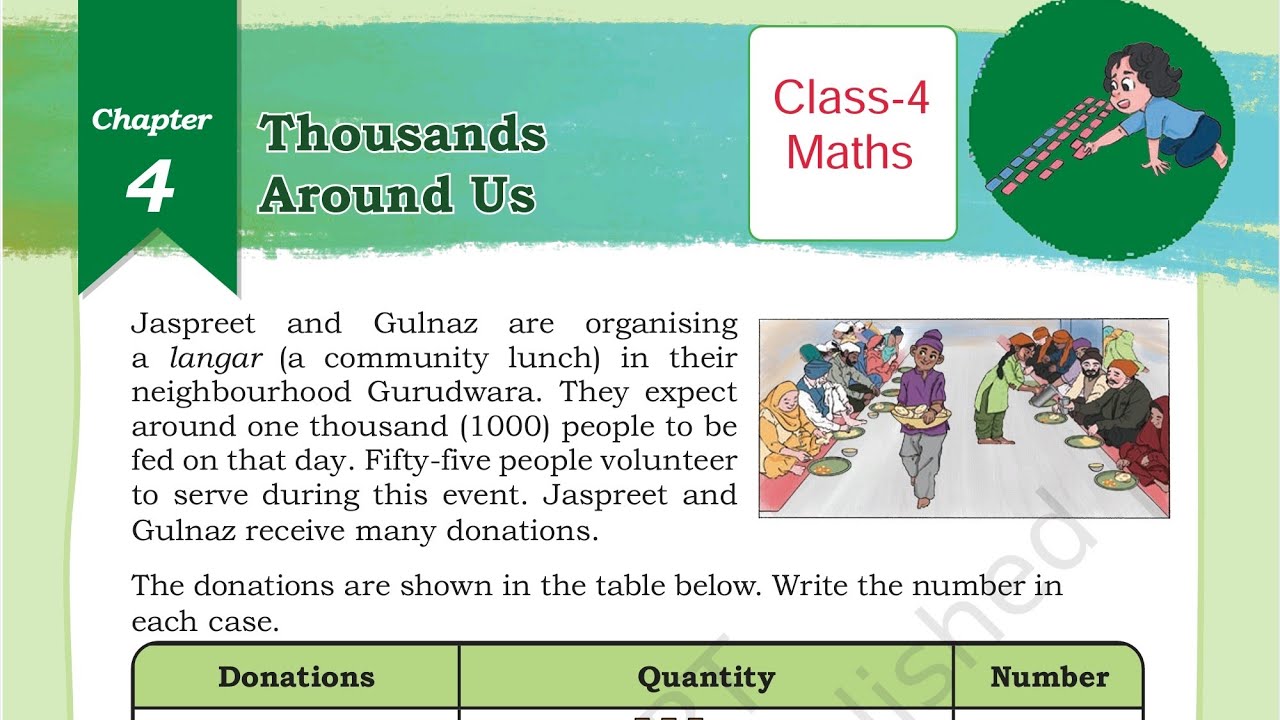 (PART-1) Thousands Around Us / Class-4 Maths Chapter-4 NCERT  Math Mela Explanation and Solution