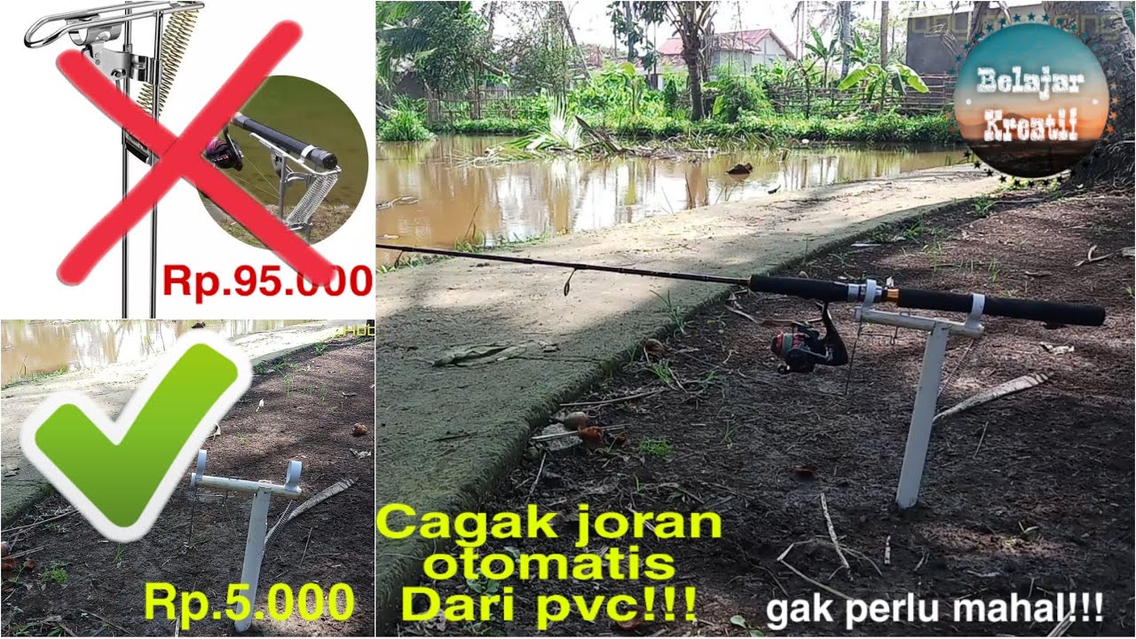 Barket joran otomatis 2020 dari pvc || beljar kreatif || hoby mancing