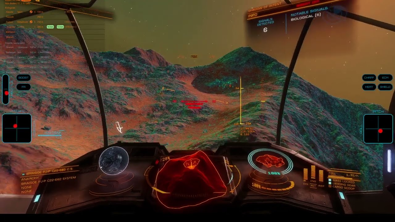 Picking up a sample of Fungoida Setisis. Profit: 6.6 M credits.