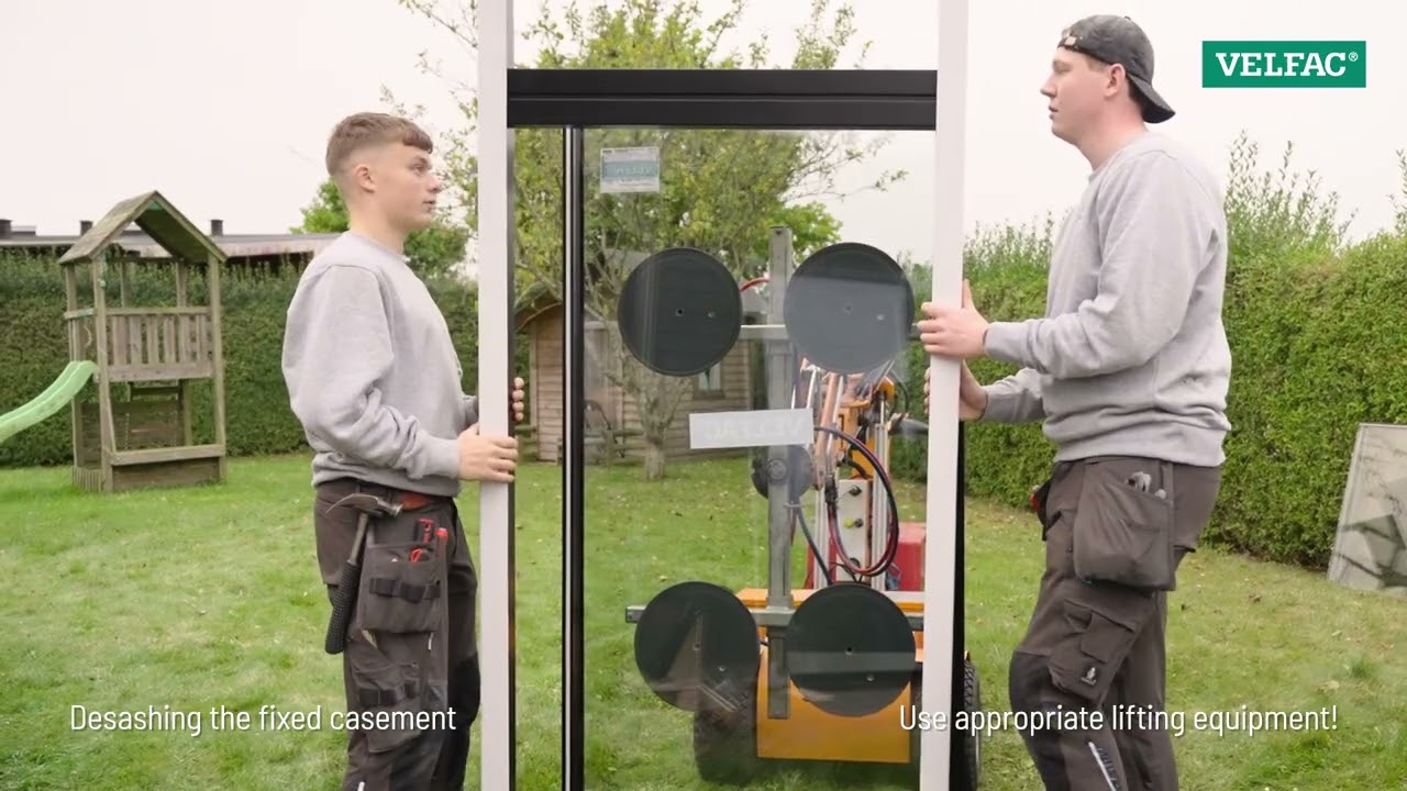 VELFAC 200 ENERGY window  - Desashing and resashing the fixed casement