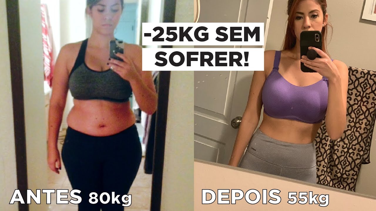 Como emagreci 25kg SEM SOFRIMENTO - DICAS + Todo o processo