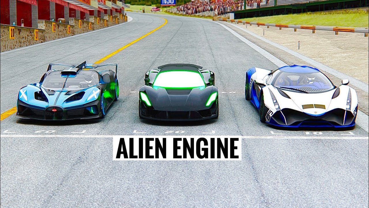 Hennessey Venon F5 Alien Engine vs Bugatti Bolide vs Devel Sixteen 2024 at Special Stage Route X