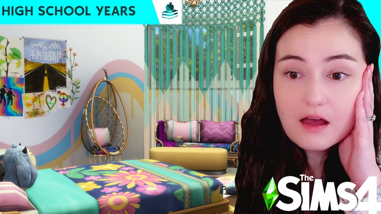 this pack has the BEST items 💜 | Sims 4 High School Years build and buy overview