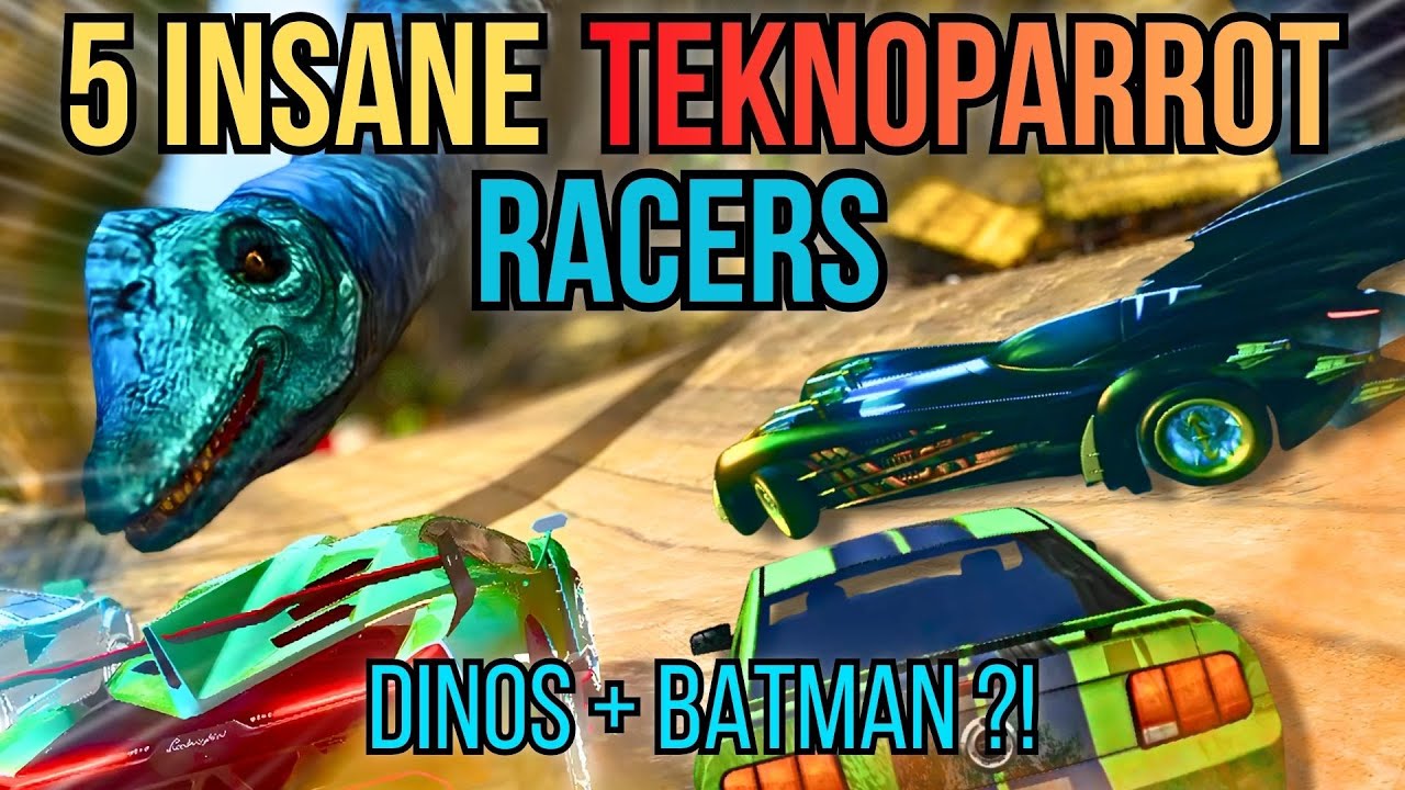 5 MORE Amazing TeknoParrot Racers You Can Play RIGHT NOW! (Batman + Cruis'n Dinos?!)