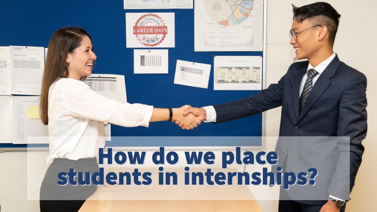 How does BHMS place students in internships?