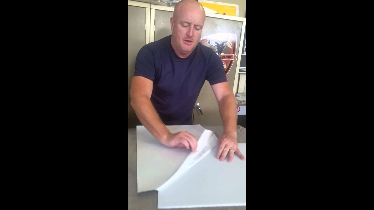 How to apply vinyl onto a corex board