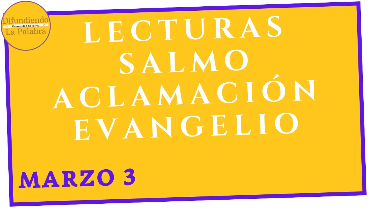 ✝️Evangelio de Hoy ✝️ Martes 3 De Marzo De 2026 ✝️