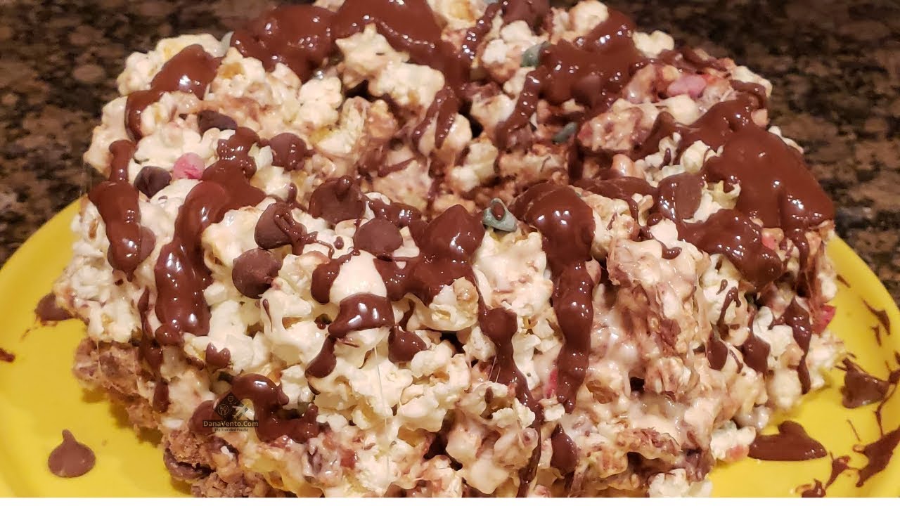 Chocolate Trio Popcorn Cake