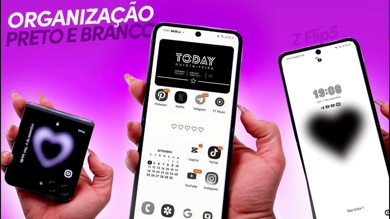 COMO FAZER UMA ORGANIZAÇÃO COMPLETA NO ANDROID EM MINUTOS! Galaxy Z Flip5