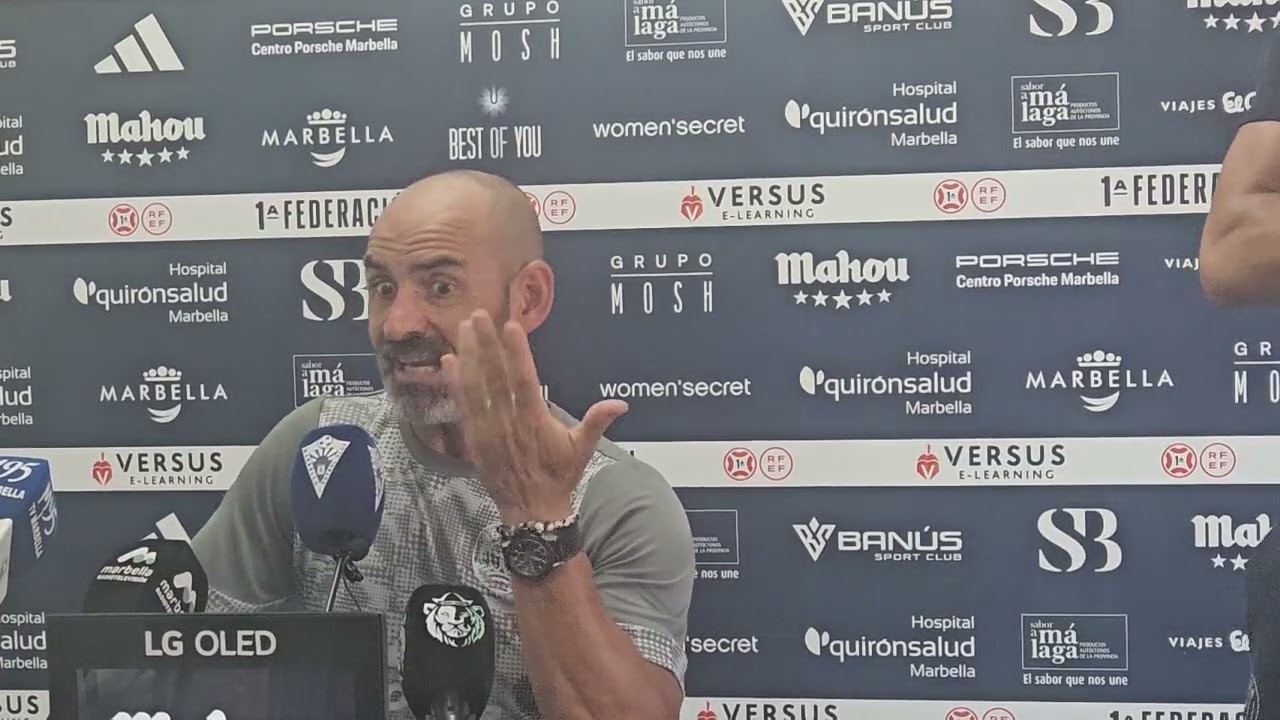 Rueda de prensa Post partido Jornada 3 1 RFEF. Marbella FC vs Ibiza. Habla Paco Jémez.