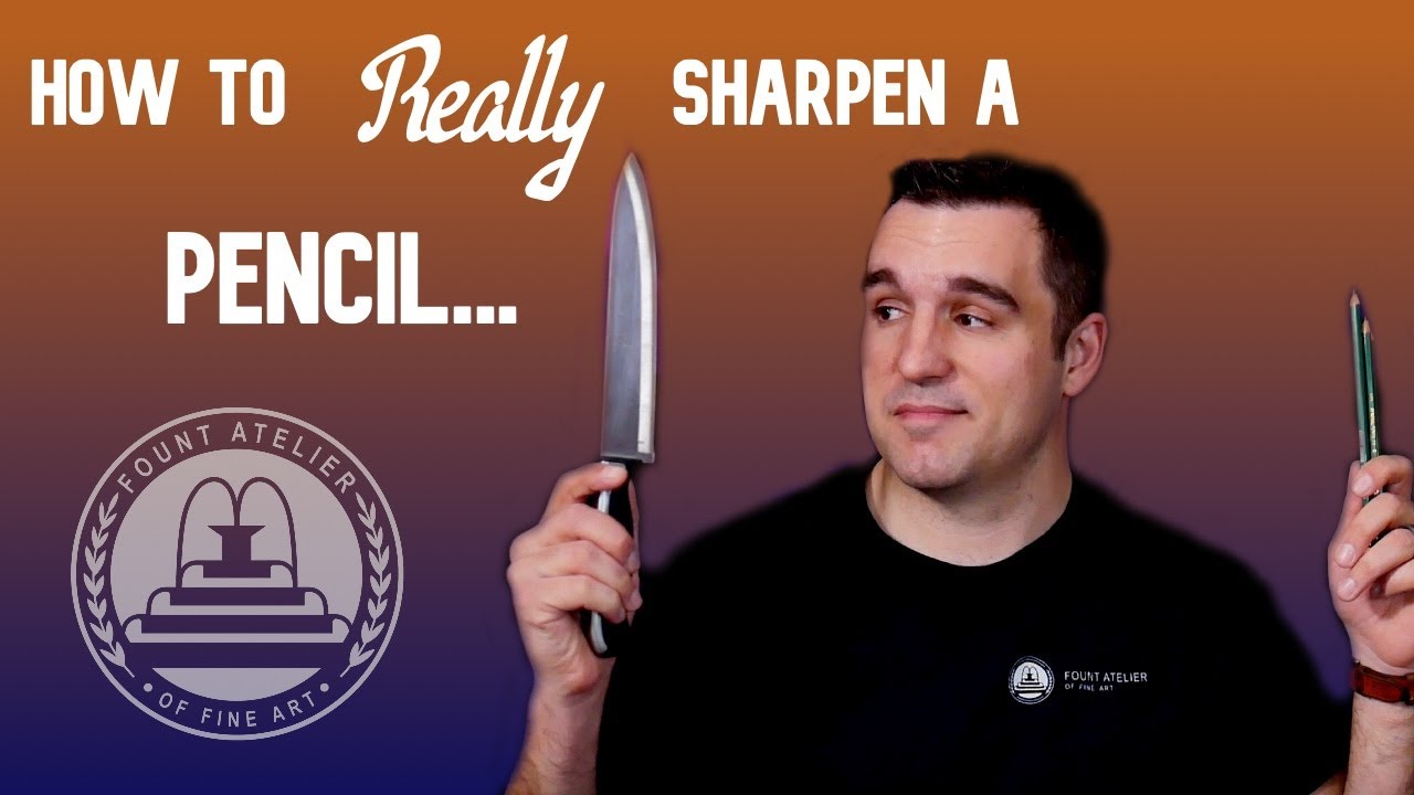 How to Sharpen a Pencil WITHOUT a Sharpener