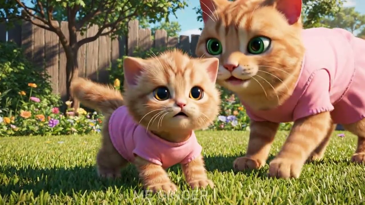 Mama Cat Trims Fur on the Farm and Makes Tiger Hat For Kittens At Home🐾🎩🐯