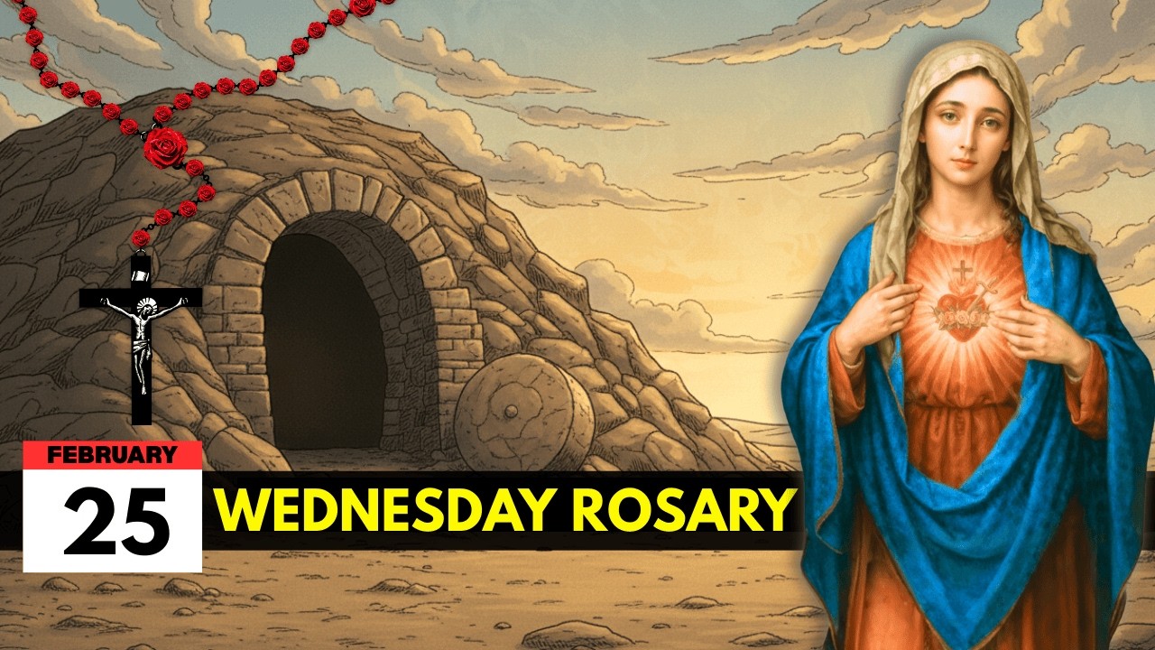 Holy Rosary Wednesday Glorious Mysteries - Wednesday, February 25, 2026 Lenten Rosary Hope + Faith