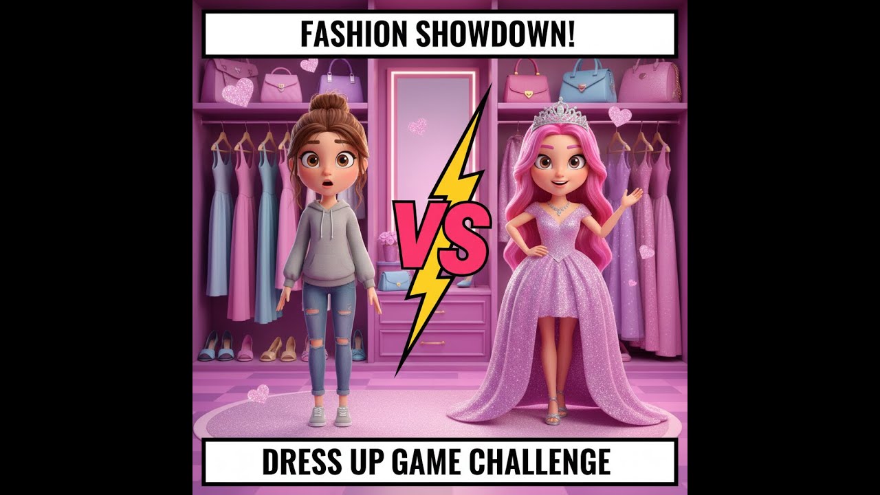 Girl Fashion Dress Up Challenge | Who Wins The Makeover Battle? #fashoingirl #fashion #games #short