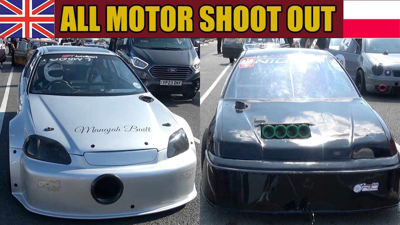 EUROPES QUICKEST FWD ALL MOTOR CARS GO HEAD TO HEAD AT SANTA POD RACEWAY