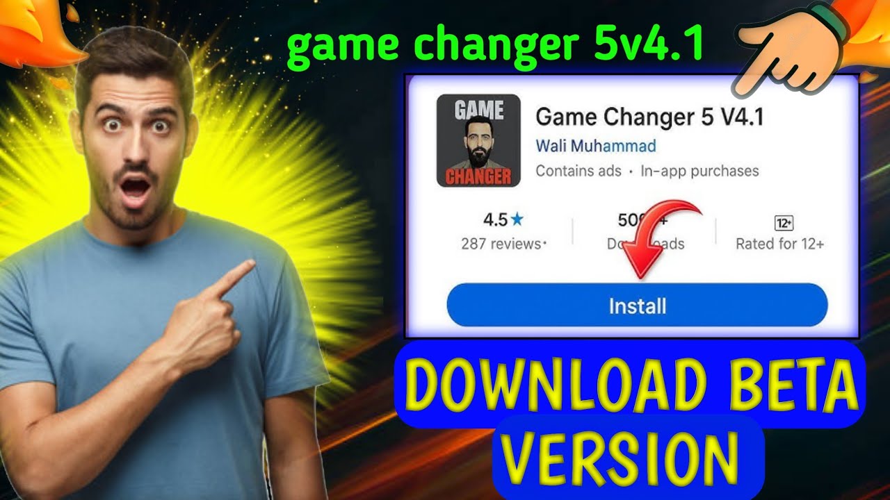 how to download game changer 5 v4.1 || download beta version 🏏 of game changer 5