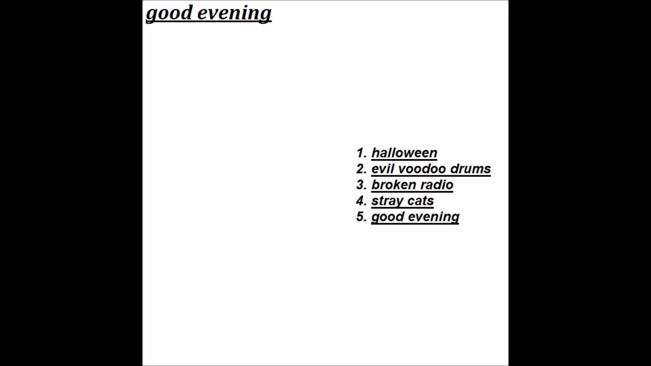 good evening