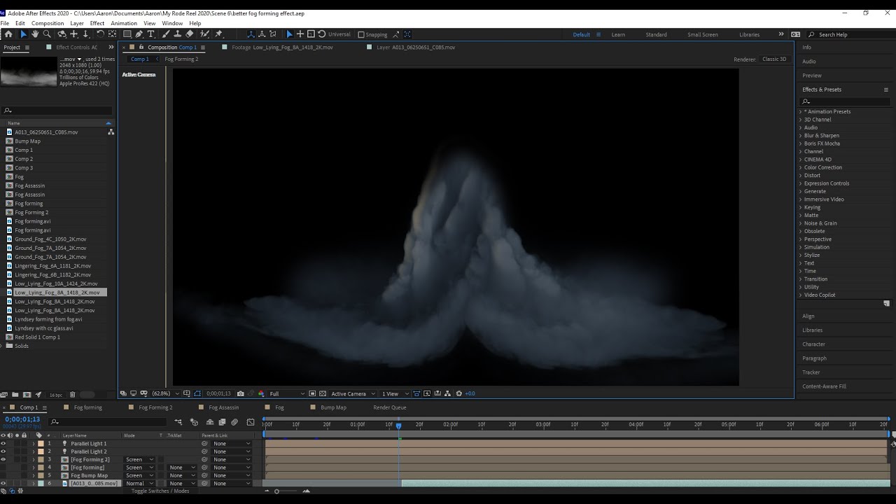 Form Someone Out of Fog | After Effects VFX Tutorial 100% FREE
