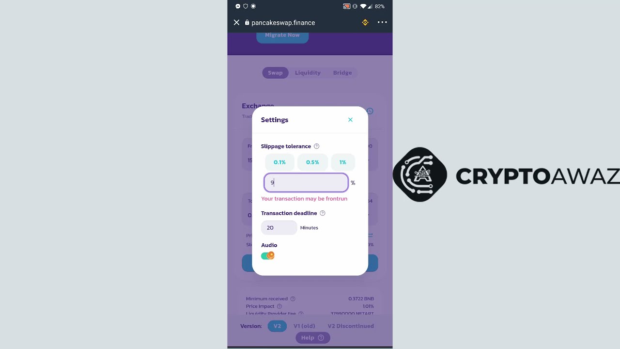 How to Sell NFT.ART on Pancakeswap using Trust Wallet