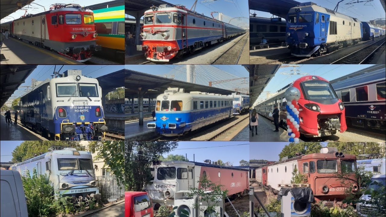 Activitate feroviară în Gara București Nord