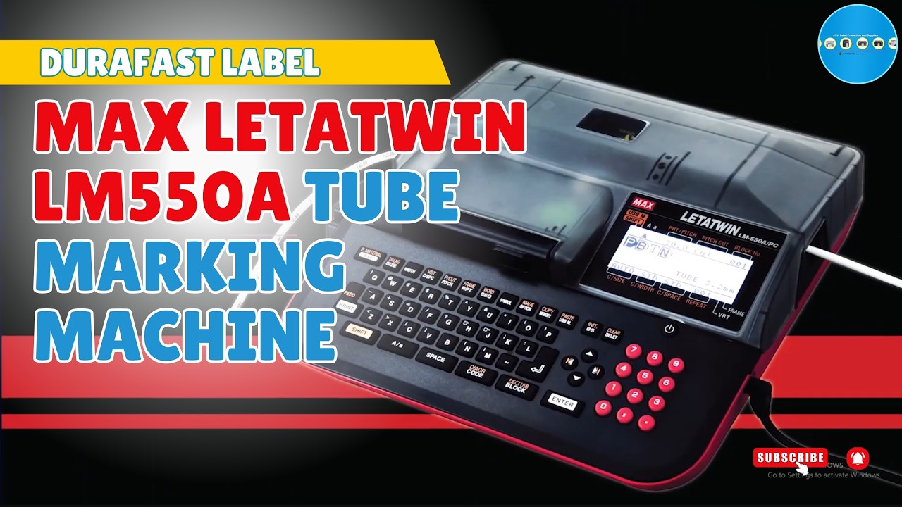 MAX Letatwin LM550A Tube Marking Machine Overview Video