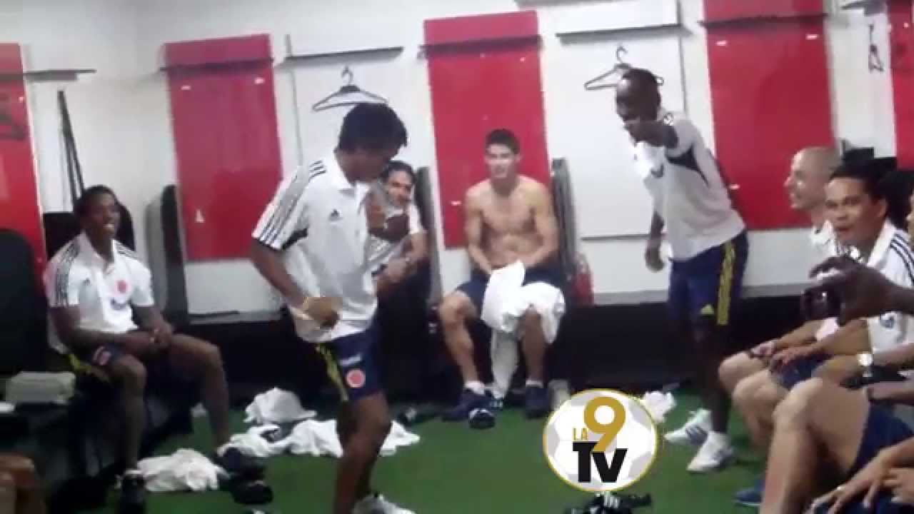 El Baile Privado de  La Selección Colombia de Fútbol en el vestuario. Exclusivo de #La9TV