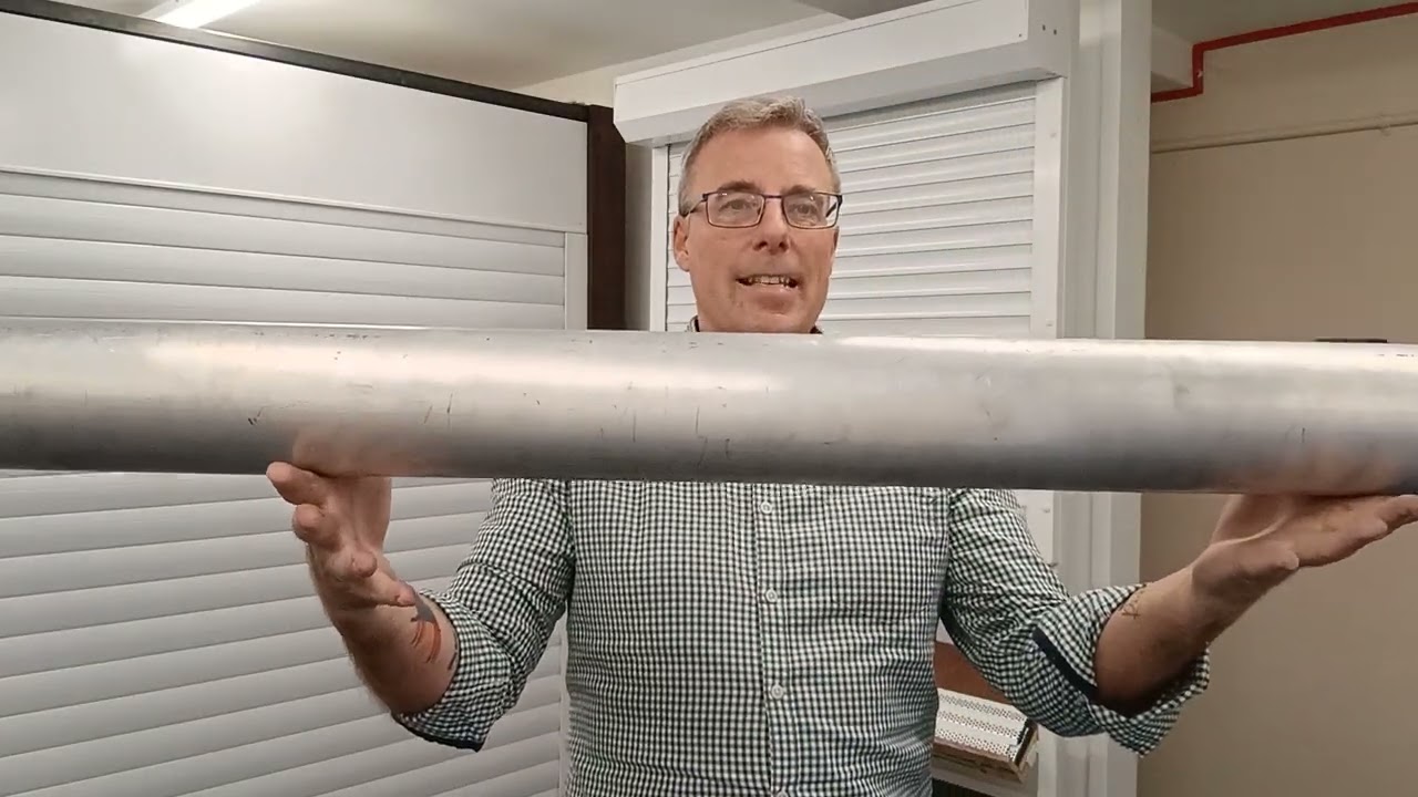 Parts of a Roller Shutter -The make-up of a roller shutter. Barrel guides endplates and tube motor.