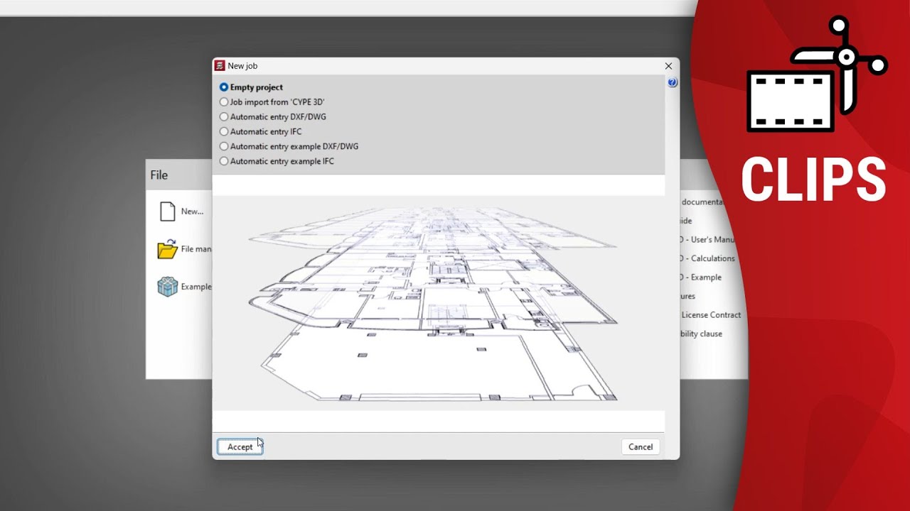 CYPECAD: Creating project templates