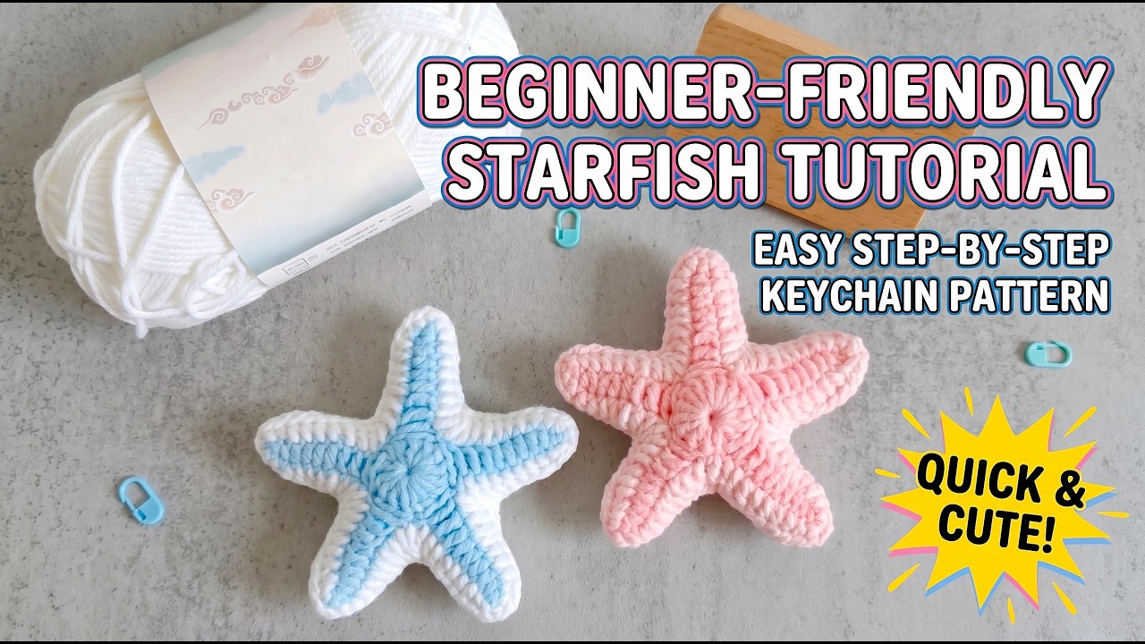 How to Crochet a Starfish | Beginner-Friendly Coastal Amigurumi 🌊