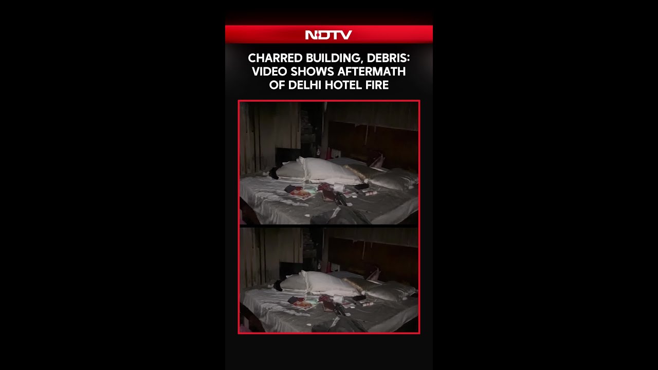 Delhi Fire Tragedy | Charred Building, Debris: Video Shows Devastating Aftermath Of Delhi's Fire