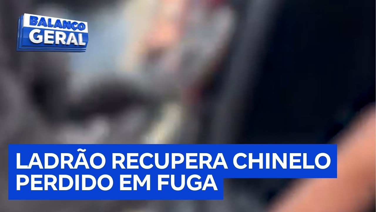 Ladrão que perdeu chinelo durante fuga é identificado e preso pela polícia em SP