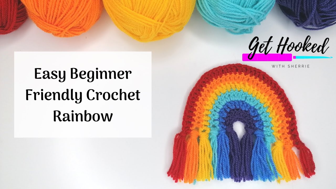 Crochet Rainbow Applique Motif | EASY | Beginner