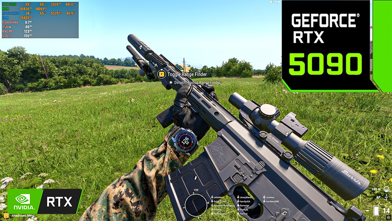 Arma Reforger : RTX 5090 32GB ( 4K Ultra Graphics )