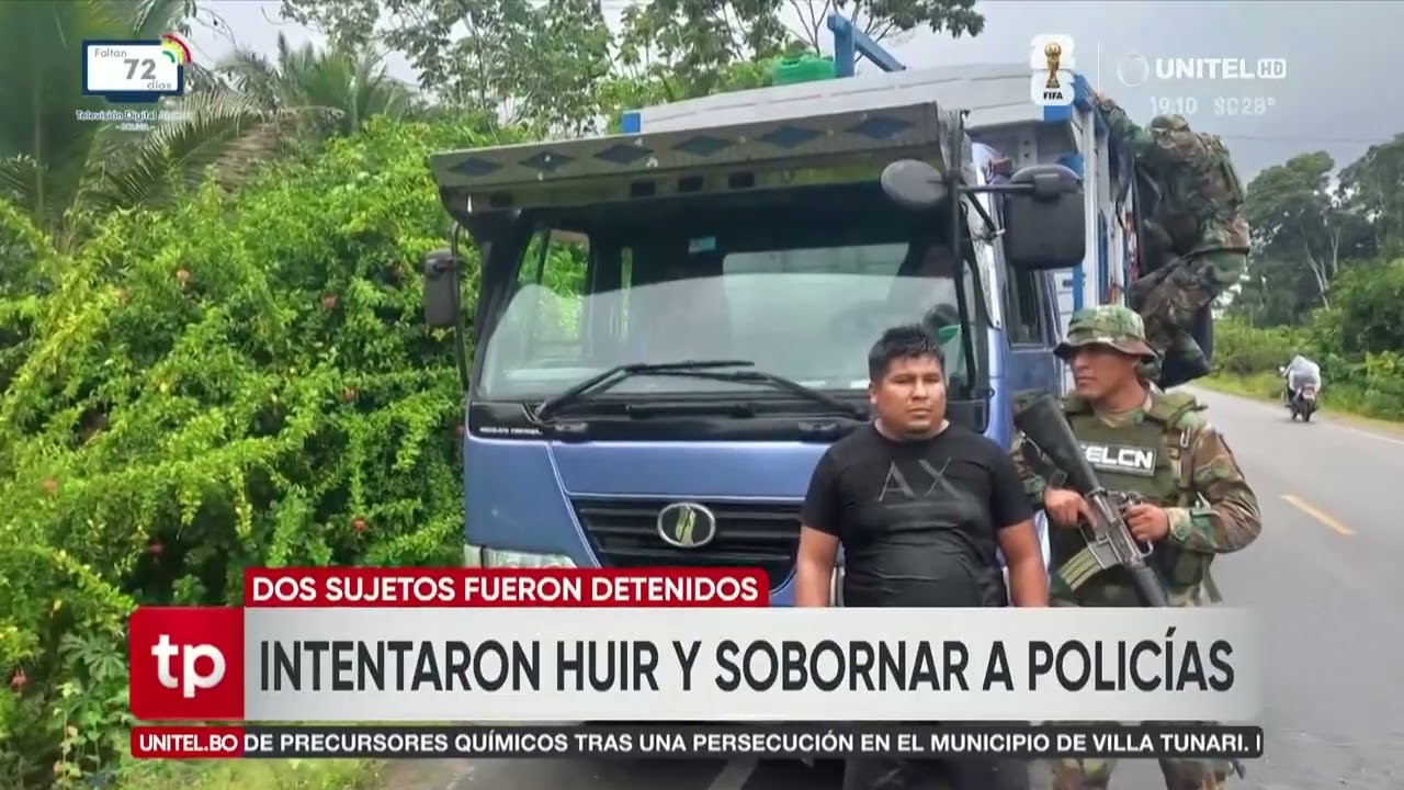 Tras ser aprehendidos con cinco toneladas de precursores de droga, ofrecieron $us 5.000 de soborno